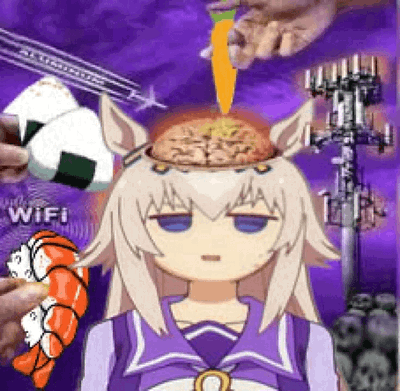 Oguri cap, the local fat punk, accidentally overdid her lunch and ate a shroom!!