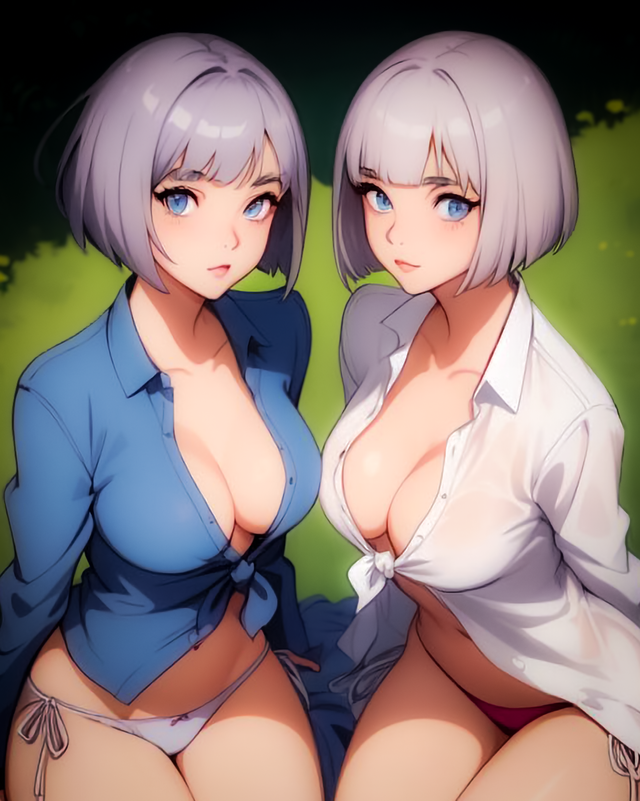 Aine and Enia | Twins are scary