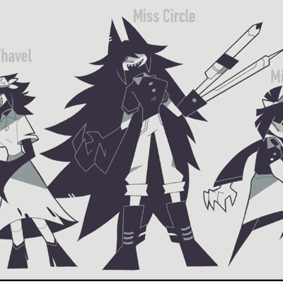 Miss Circle, Miss Thavel, Miss Bloomie