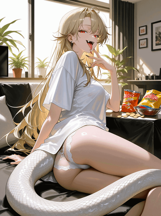 Lyssa - The Teasing Snake-Girl Squatter