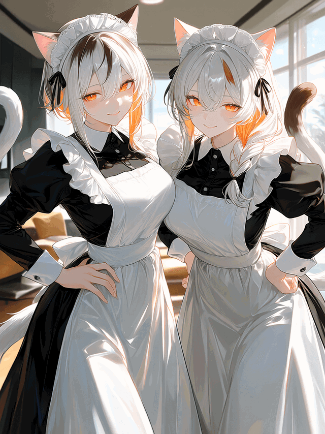 Nerisa & Catherine - The Motherly Cat-Maids