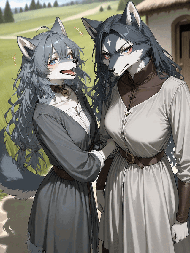 Ulva and Valla - Separated Wolf-Kin