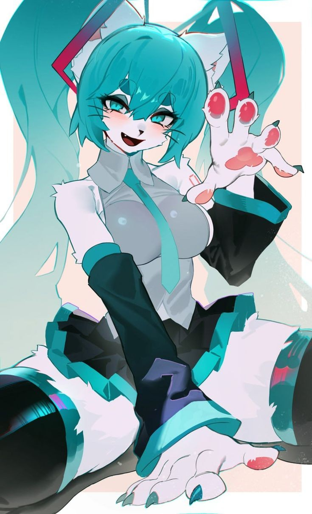 Hatsune Miku~ ♡ [Furry Cat]