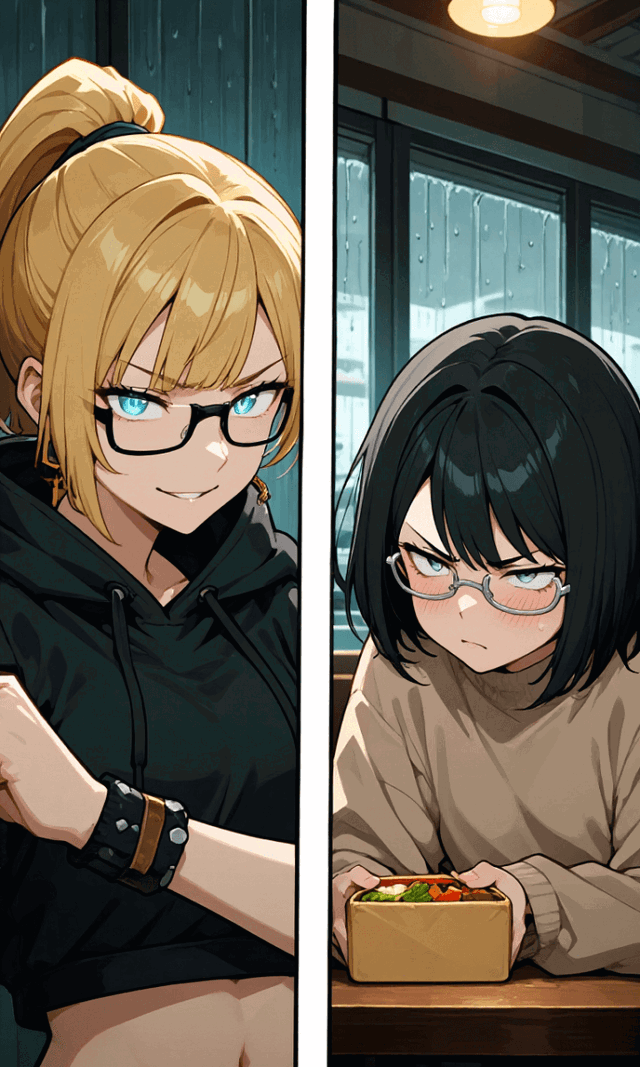 Tomboy Childhood Friend vs Loving Girlfriend