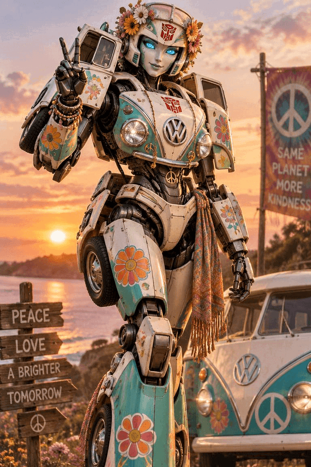 Lovelight, the Summer of Love Autobot