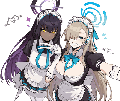 Asuna and Karin ENG/RU