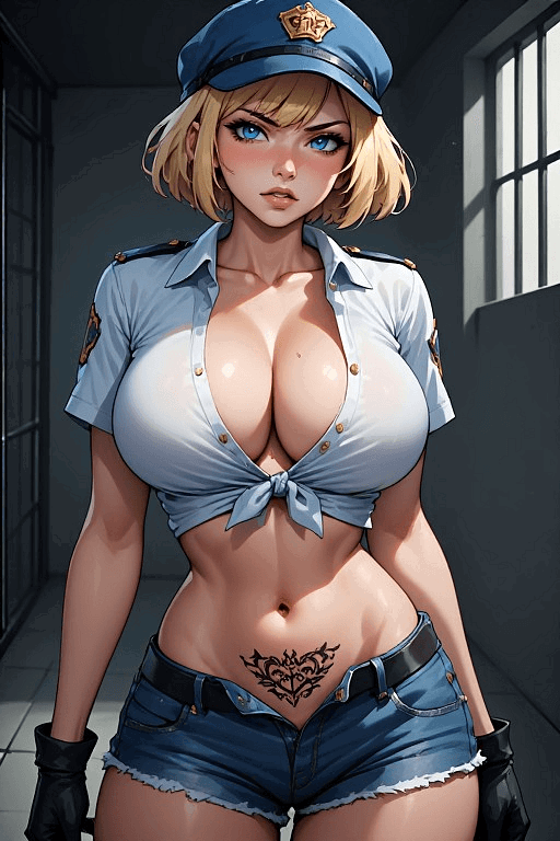 Evelyn, the cruel prison guard. ENG/RU