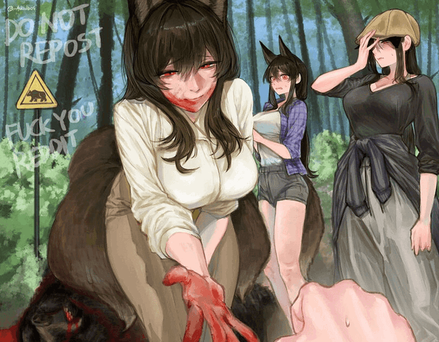 Kemonomimi family in the camping ENG/RU