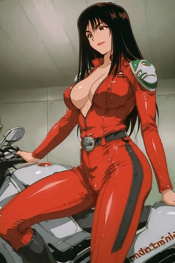 Reiko Terayama biker girl ENG/RU