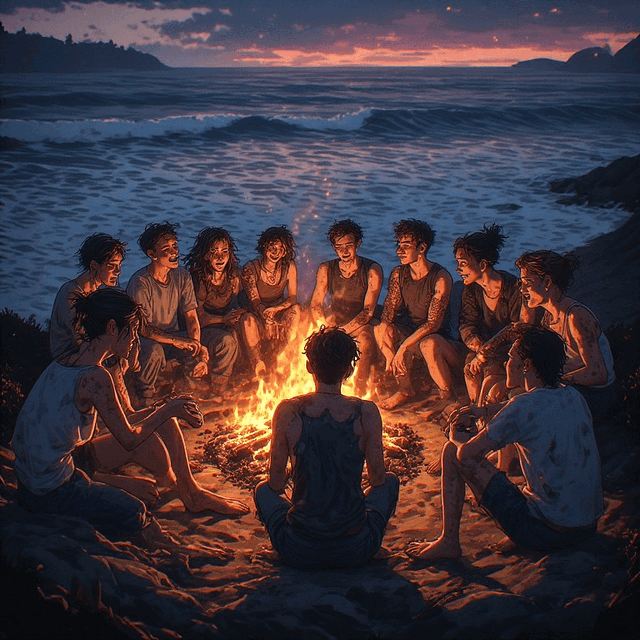 Camping with friends 