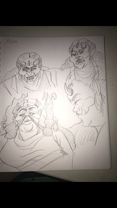 Asshole oni landlady, and you're late on rent