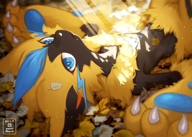 Zeraora, the thunderclap pokemon 