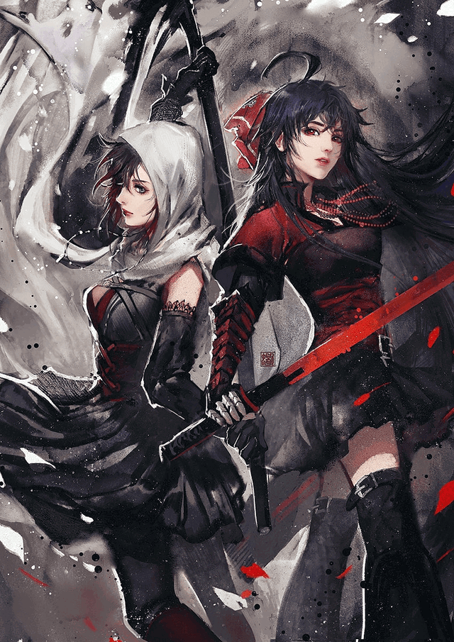 Summer Rose and Raven Branwen 