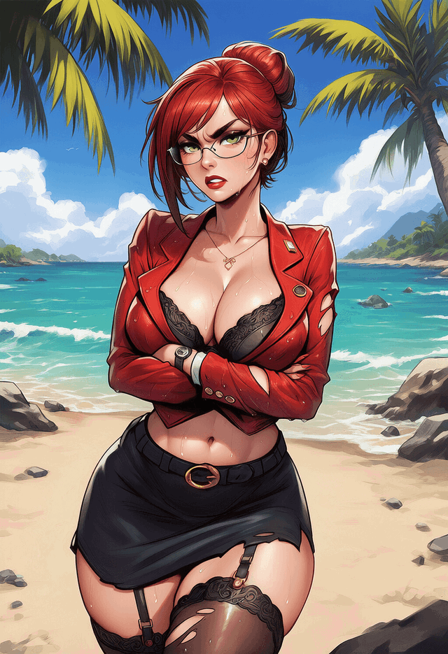 "I'm stranded with my dad's hot secretary."