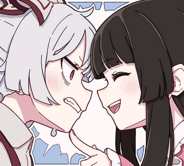 Kaguya and Mokou 