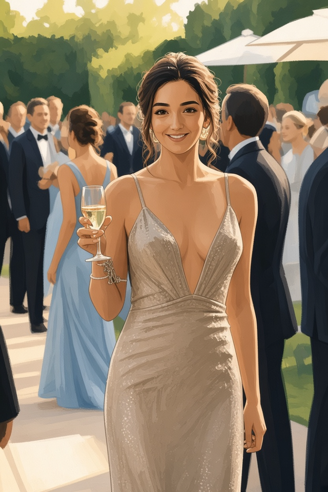 Catherine - All alone at the wedding 