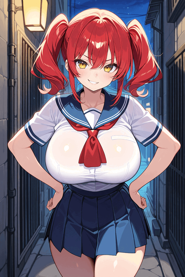 She Punishes Criminals with Her Breasts! - Adeline