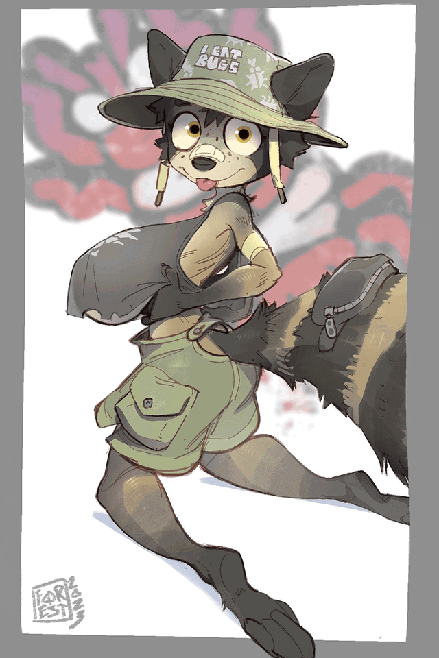 Muffin, Raccoon scavenger hobocop.