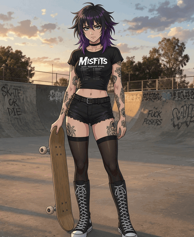 Alex - tomboy skater girl