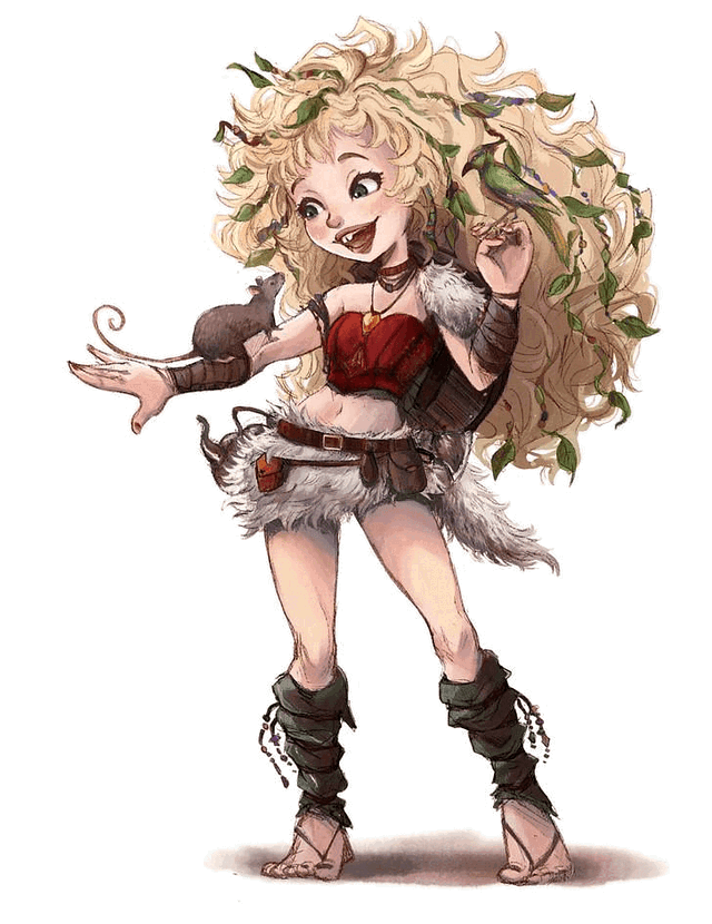 Maisy Woodfeet - Halfling Druid