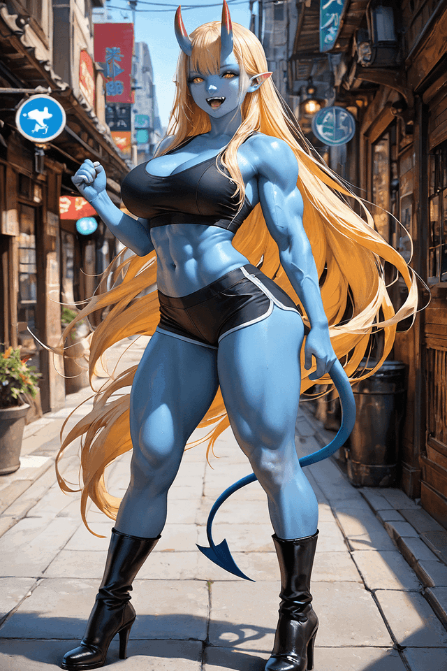 Karen Onitetso – The Friendly Blue Oni Mage