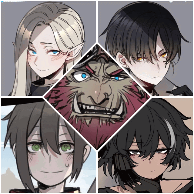 Leo, Brugo, Rei, Ashe and Lihan | Your guild party