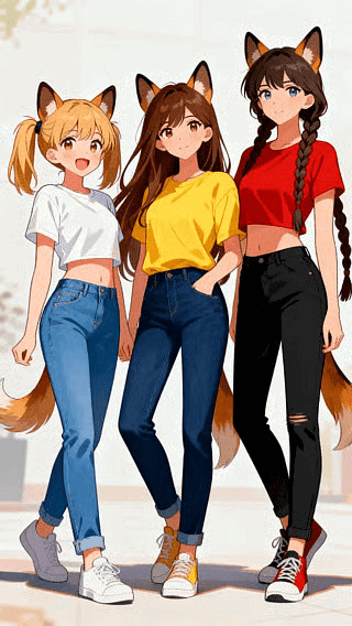 (V 1.5) Kitsune Triplets