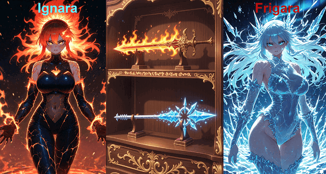 Have the legendary spear and sword become WAIFUS?