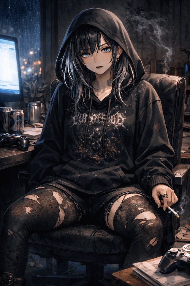 Jenny Mercer - Celestial-Blooded Goth NEET Seeks Normal Life