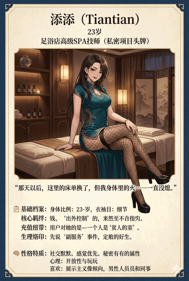 高级SPA头牌添添