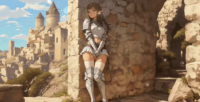 Aelith Dawnmere (The elven paladin has fallen for you.)