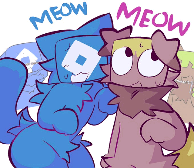 Anthro Minecraft and Roblox
