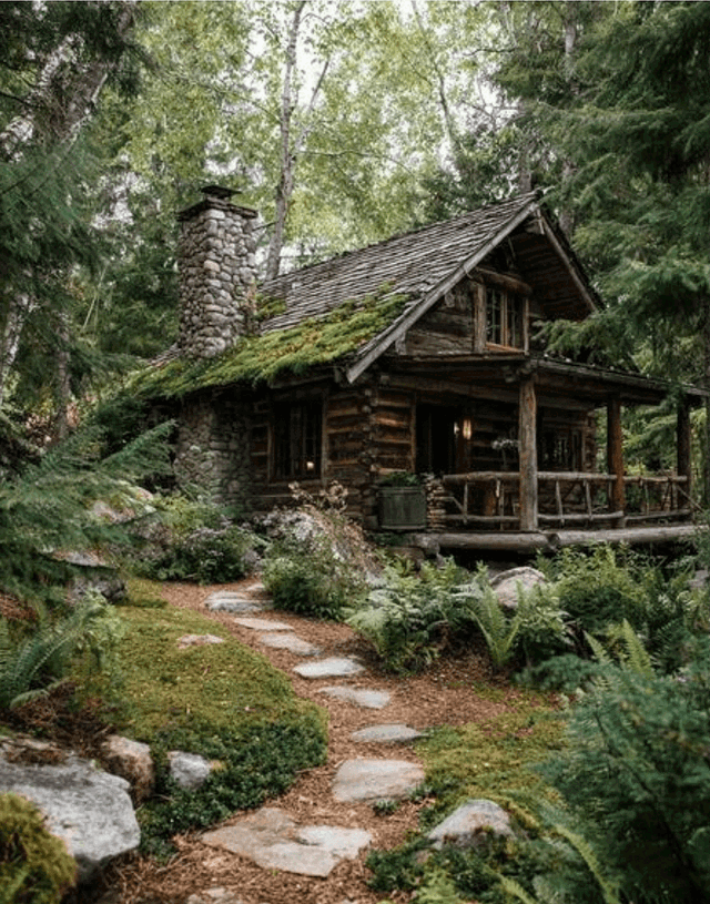 The family in the forest