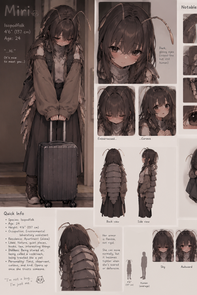 Miri, the isopod girl
