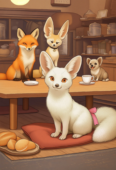 Fluffy Leaves | Comfy Tea House with Fluffy Friends