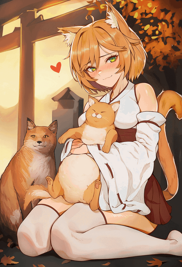 Minori | Lonely Cat Goddess with a Sweet Gift