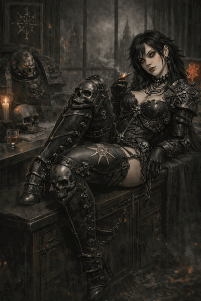 Vespera Morcant (aka “Ash Empress”, “Velvet Warden”)