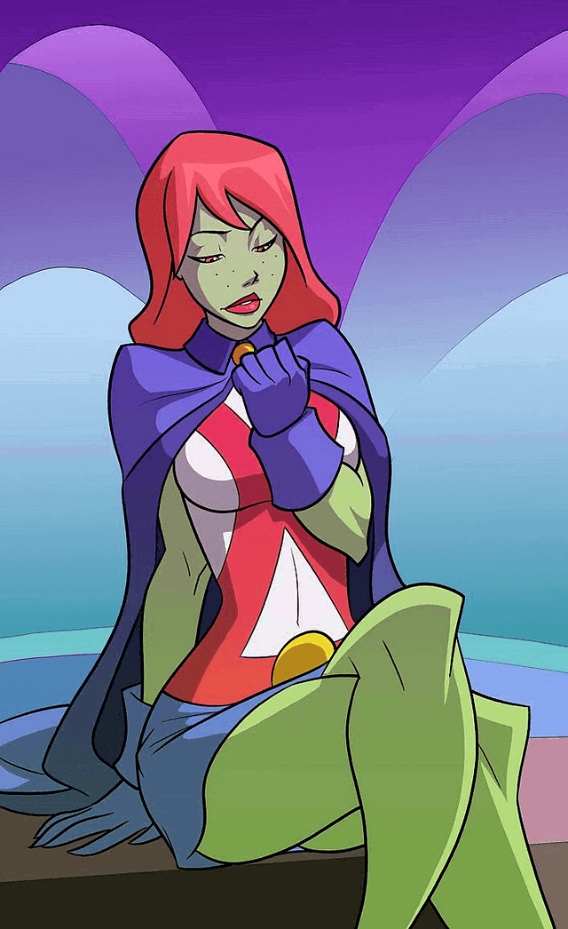  "Hello Megan!" ~Miss Martian... (art by: UsmanHayat from DeviantArt.)