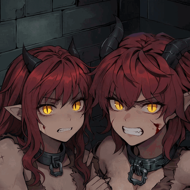 The Two Demon Women in Chains Won’t Stop Looking at Me