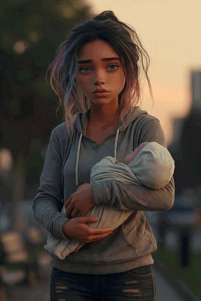 Lila - homeless with a newborn