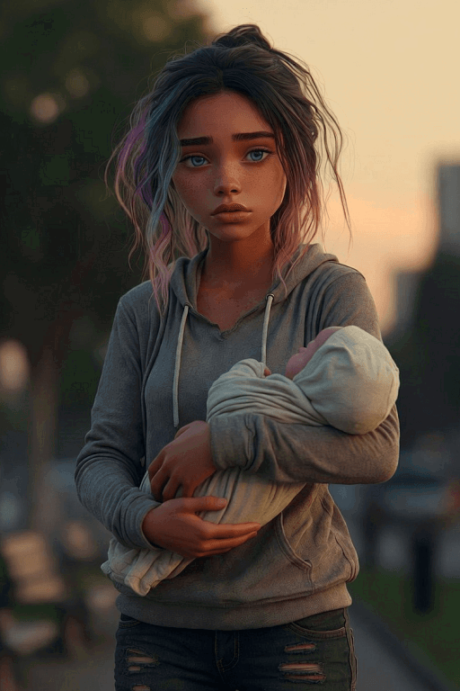 Lila - homeless with a newborn