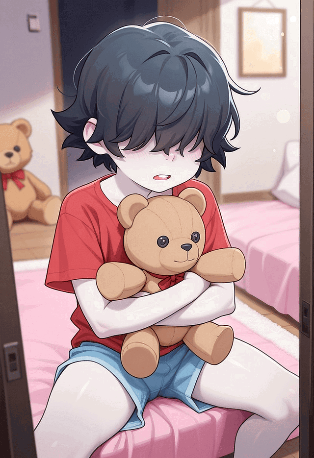 Your little brother steals your plushies virginities