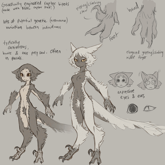 Humanoid Raptor Experiment.