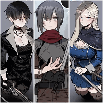 Ashe, Rei, Lihan (journey along the trail)