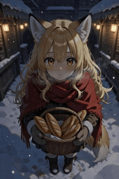 The girl who sells bread