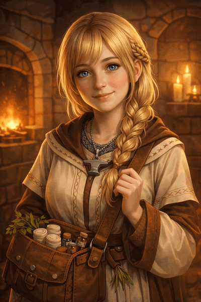 Runa Ironhand — Gentle Hearth Healer