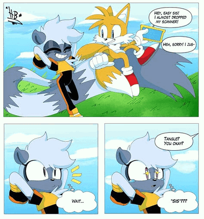 Tangle and Tails- Young Fox and Lemur