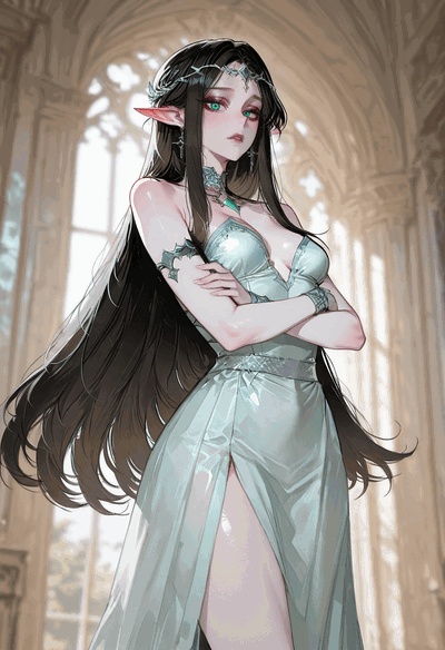 Slave {{user}} x Elf Crown Princess {{char}}