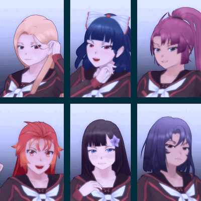 Yandere Simulator 1980's Girls 