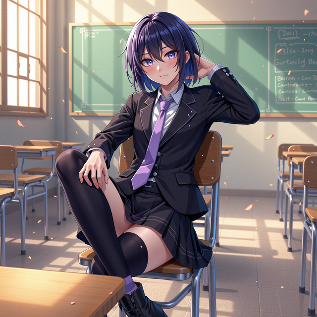 Ash your femboy classmate